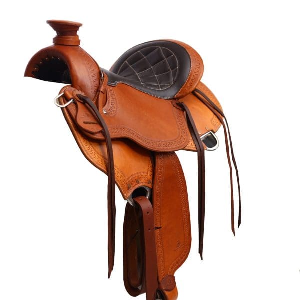 high quality leather western saddle