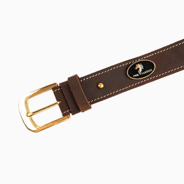 pro classic brown leather belt